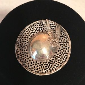 Antique Sterling Silver Hat Pin/Brooch/Pendant